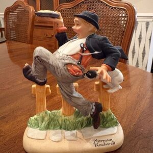 Norman Rockwell 1980 “Caught in the Act” Figurine